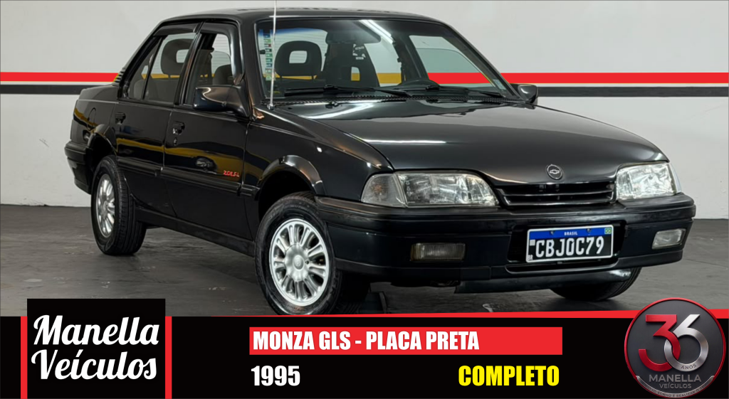 MONZA GLS 2.0 - PLACA PRETA